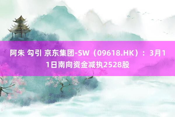 阿朱 勾引 京东集团-SW（09618.HK）：3月11日南向资金减执2528股