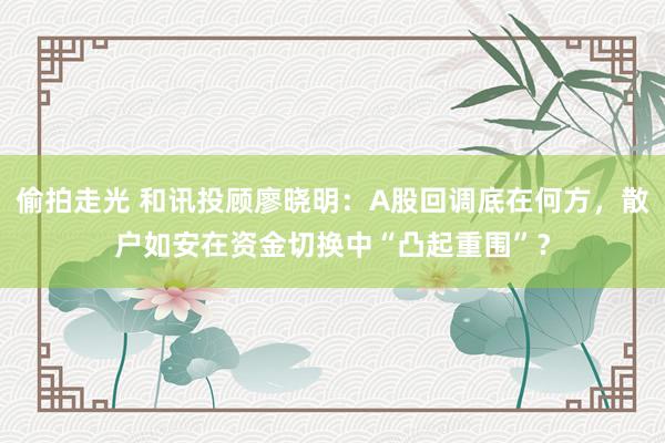 偷拍走光 和讯投顾廖晓明：A股回调底在何方，散户如安在资金切换中“凸起重围”？